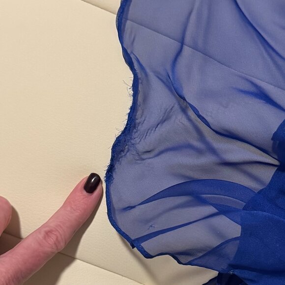 Sherri Hill Royal Blue Crystal Embellished Gown, Style 8545, Sz 4 - Picture 8 of 14